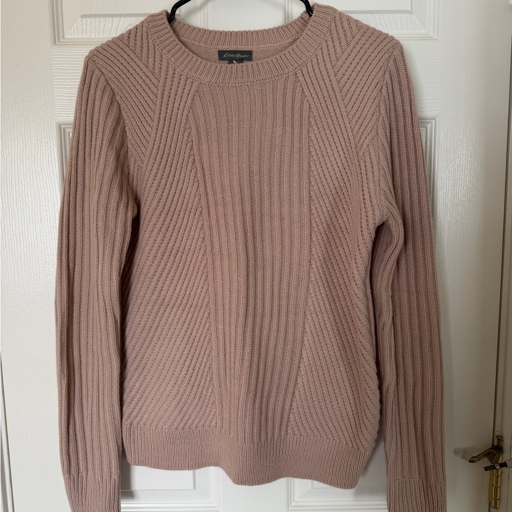 Eddie Bauer Blush Ribbed Sweater